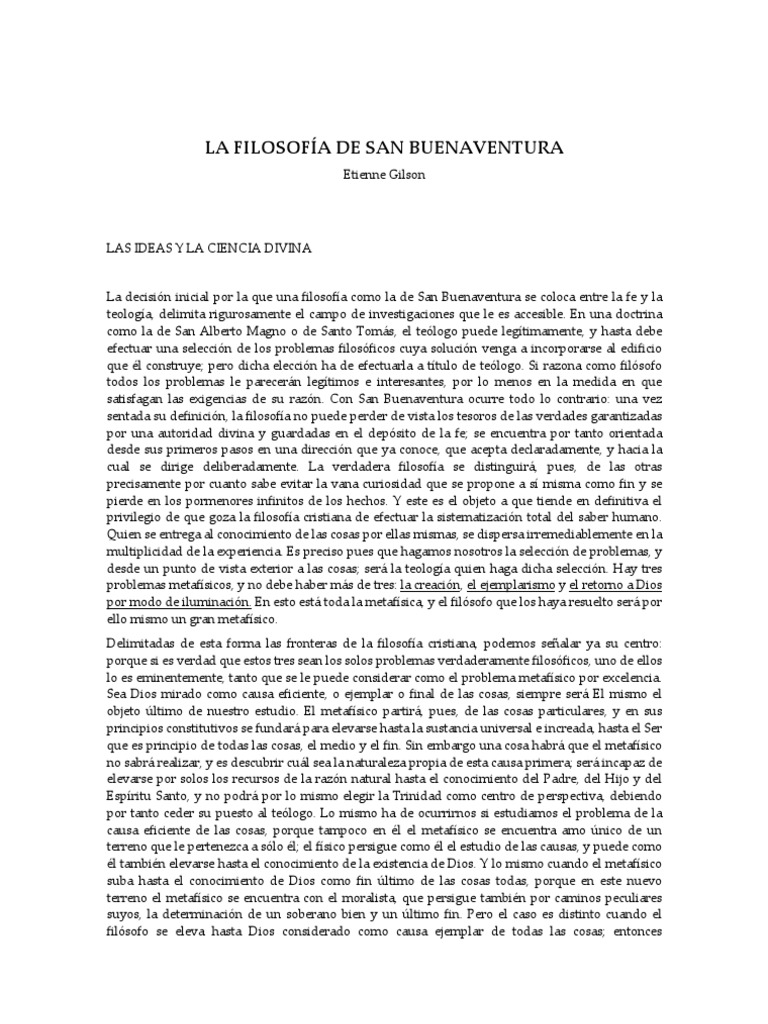 Filosofía San Buenaventura