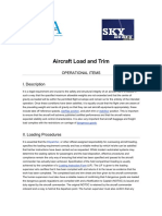Aircraft Load and Trim