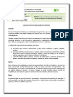 Análisis de Inversiones, Ingresos y Egresos Belcome