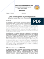 X-Ray Microanalysis in The Variable Pressure Partes