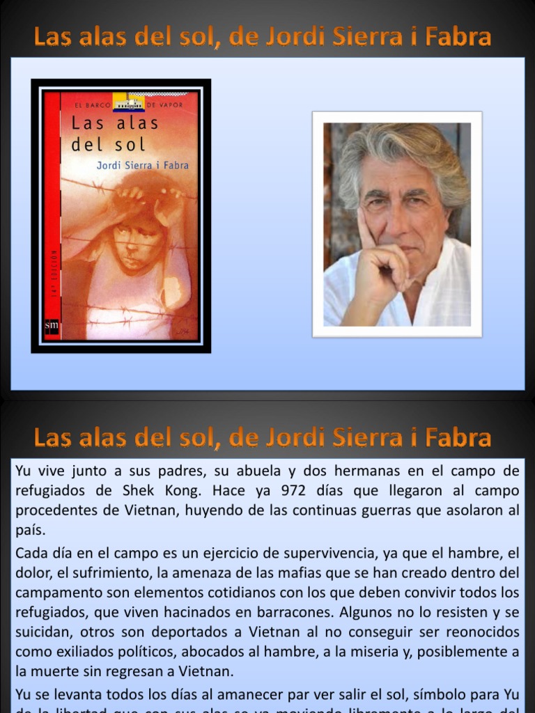 Las Alas Del Sol De Jordi Sierra I Fabra Pdf Pobreza Pobreza E