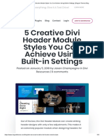 5 Creative Divi Header Module Styles You Can Achieve Using Built-In Settings _ Elegant Themes Blog