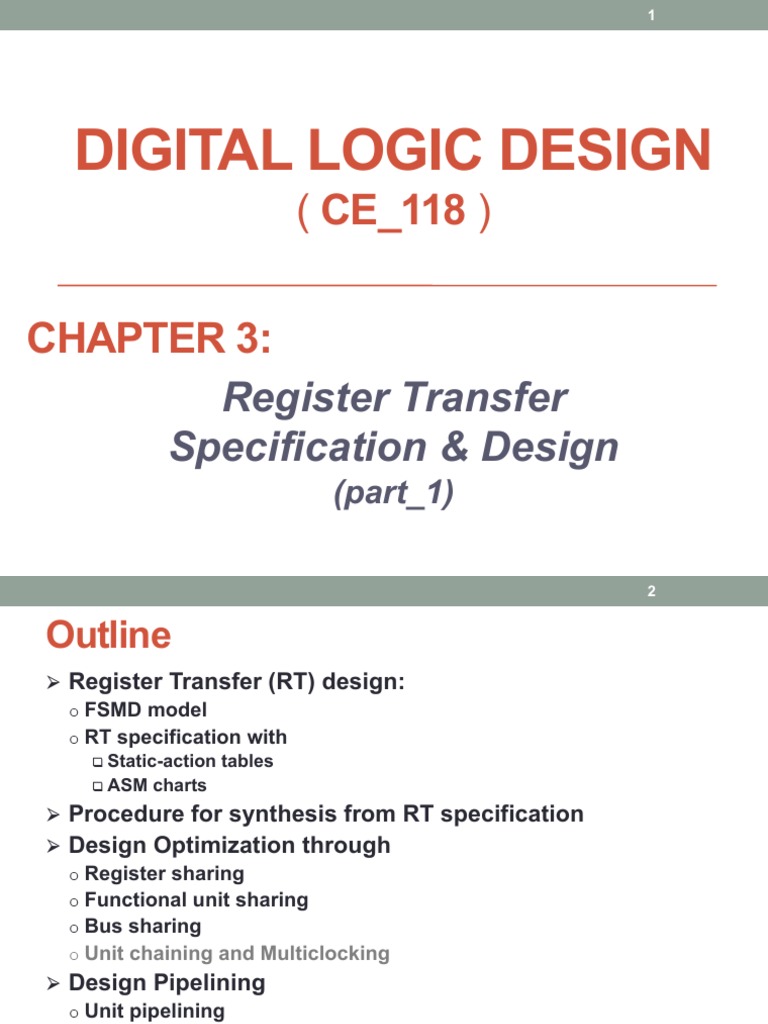 Register Transfer Design in Digital Logic | PDF | Synthesizer ...