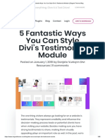 5 Fantastic Ways You Can Style Divi's Testimonial Module - Elegant Themes Blog