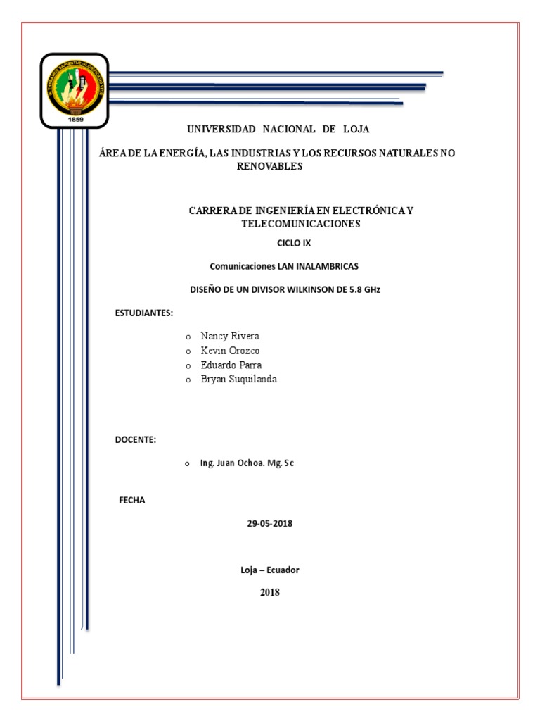 Divisor Wilkinson 1.0 PDF Energia electrica Línea de transmisión