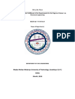 A Thesis Submitted in Partial Fulfillment of The Requirements For The Degree of Master's in