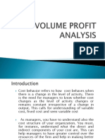 volume Profit analysis