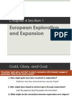Chapter 4 Section 1: European Exploration and Expansion