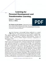 Action Learning For Personal Development and Transformative Learning