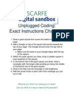 Unplugged Coding: Exact Instructions Challenge