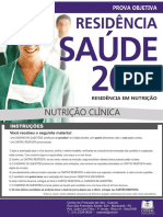 Nutrição clínica - Prova objetiva sobre doenças e condições nutricionais