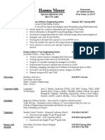 Spring 2018 Resume