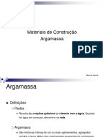 Materiais de Construção Argamassa