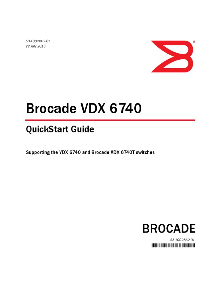 Brocade VDX 6740: Quickstart Guide | PDF | Ip Address | Computer ...