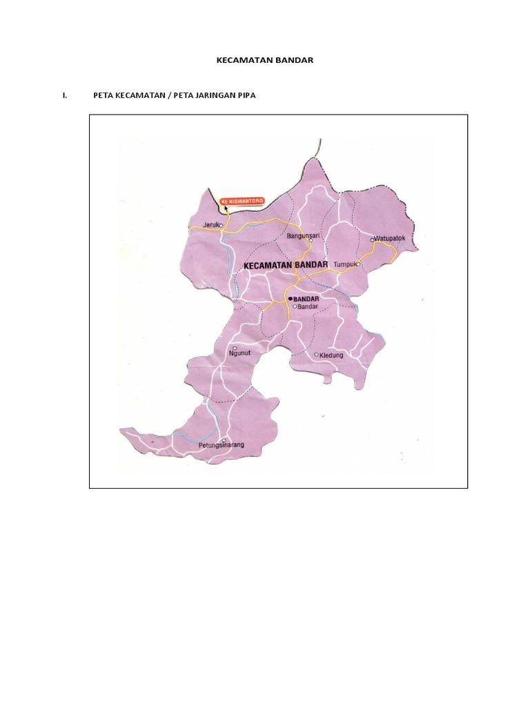 Peta dan Data Kec. Bandar Pacitan | PDF
