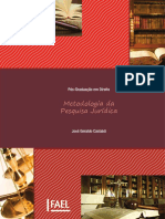 Pós-Graduação em Direito: Metodologia da Pesquisa Jurídica