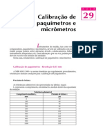 Aula 29 - Calibração de Paquímetro e Micrômetro