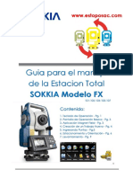 Guia de Manejo Estacion SOKKIA FX - ESTOPO SAC PDF
