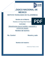 Metodologías para El Análisis y La Evaluación de Riesgos