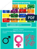 Kasarian Sa Ibat-Ibang Lipunan: Konsepto Na Kasarian at Sexualidad