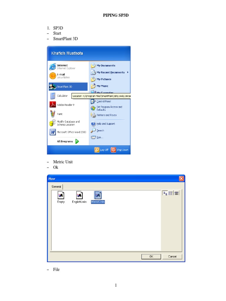 SP3D Piping Interface Guide | PDF | Pipe (Fluid Conveyance) | Home ...