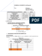 Diseno de Mezcla Concreto F C 420 KG cm2