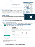 Designing and Creating Your Poster Publisher Setup and PDF Directions 10.3.1 Updated11.17.15