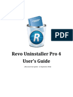 Revo Uninstaller Pro 4 User's Guide: (Document Last Update - 11 September 2018)