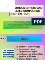 ALCOHOLS, ETHERS AND RELATED COMPOUNDS