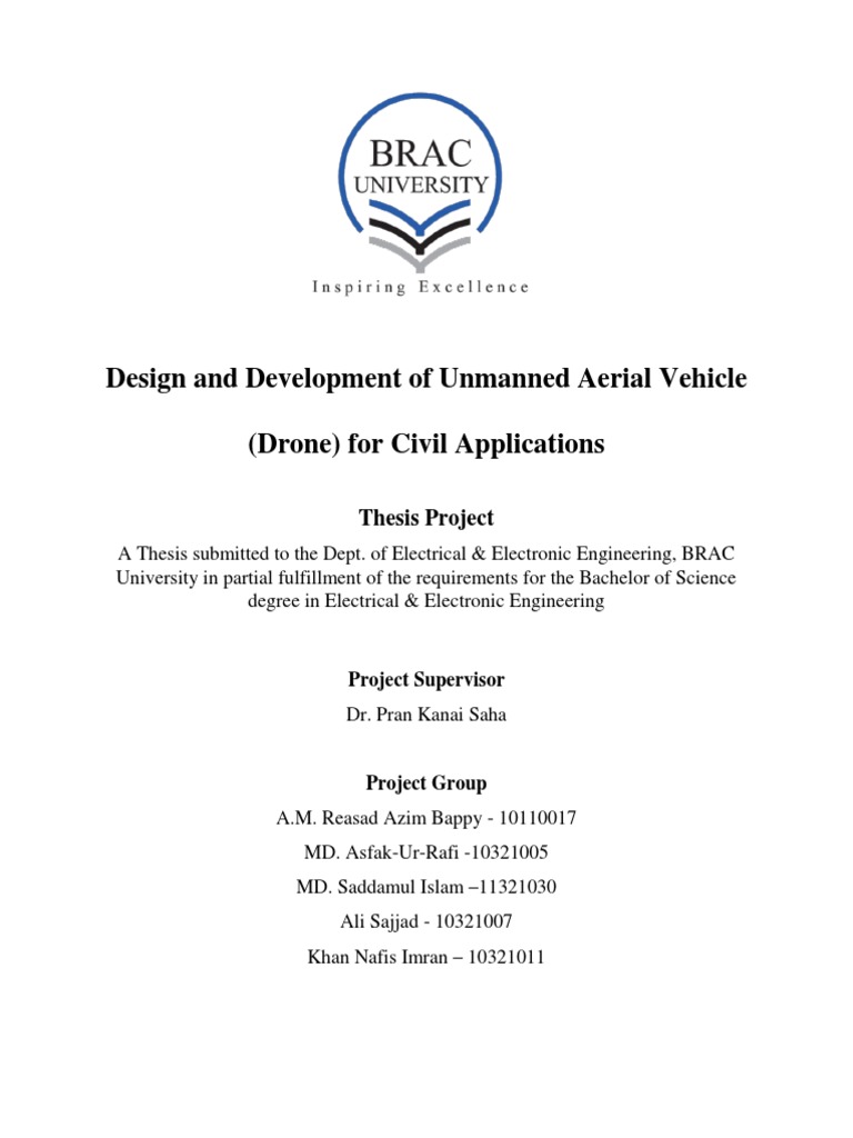 Design and Development of Unmanned Aerial Vehicle (Drone) For Civil