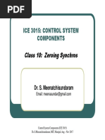 Class 10: Zeroing Synchros: Ice 3015: Control System Components