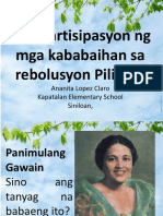 Ap6 - q1 - w5 - Ang Partisipasyon NG Mga Kababaihan Sa Rebolusyon Pilipino