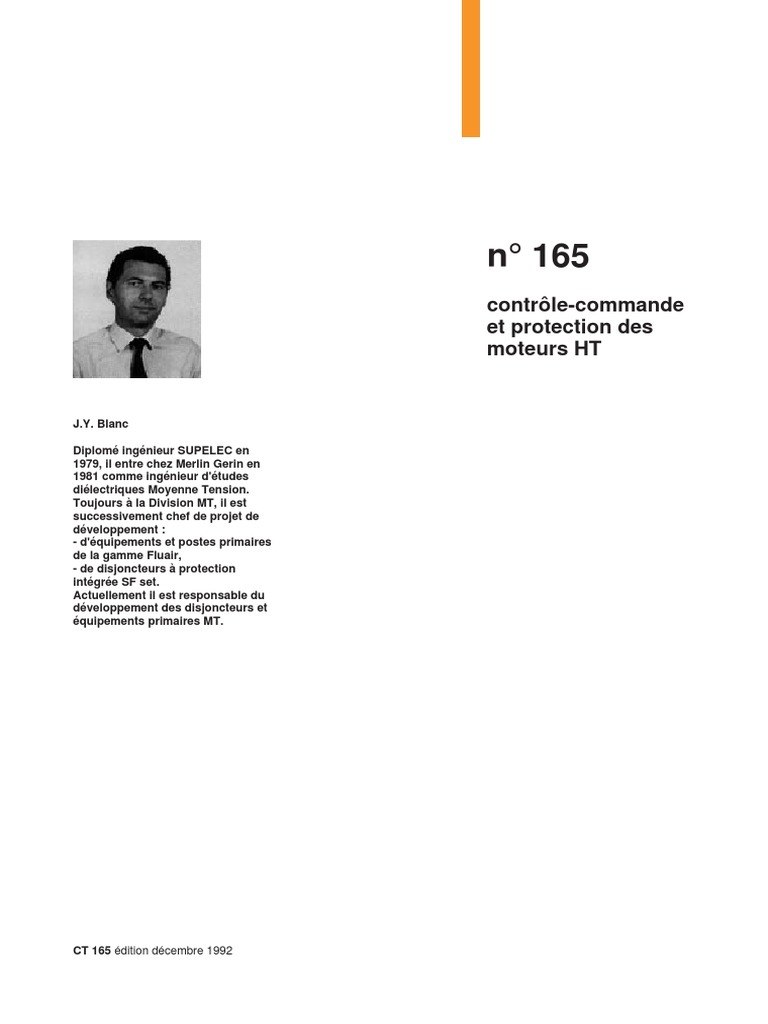 Schneider Electric - Cahier Technique 165 - Contrôle-Commande Et ...