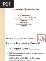 Corporate Governance: T. Anil Kumar