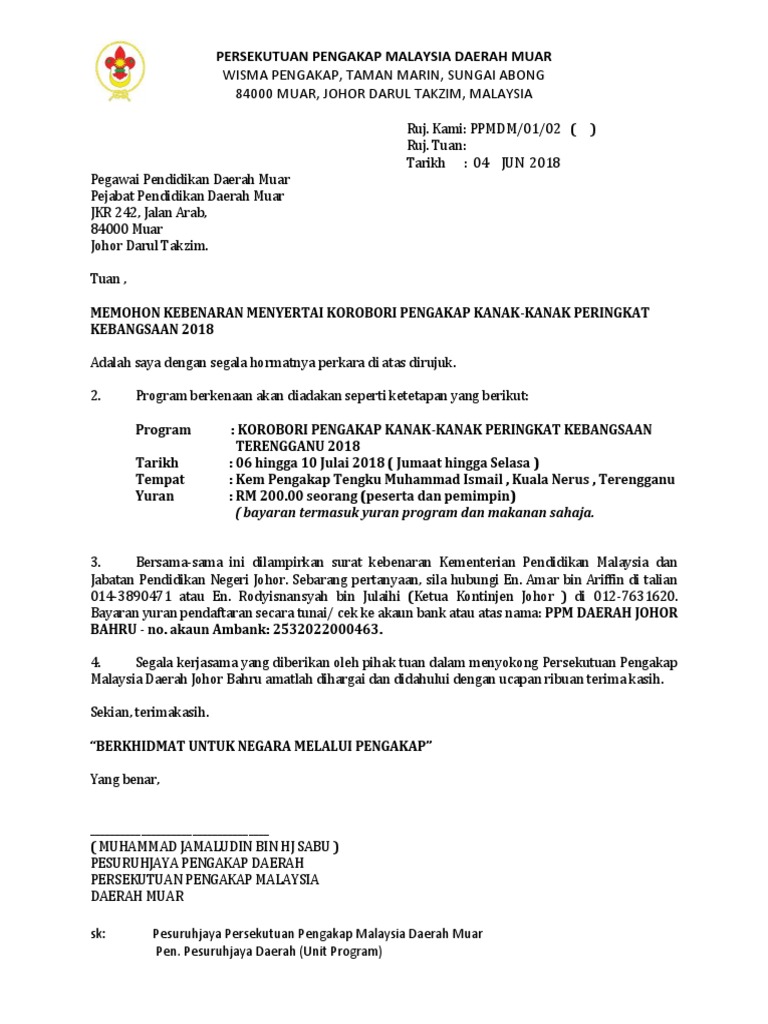 Contoh Surat Permohonan Ke Ppd Pdf