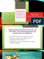 Pagbabago Sa Lipunan (Panahon NG Amerikano)