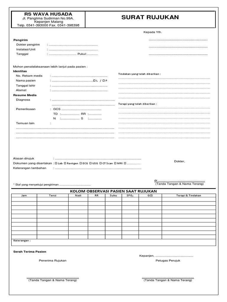 Surat Rujukan APK | PDF