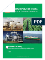 Nigeria's National Gas Policy Objectives