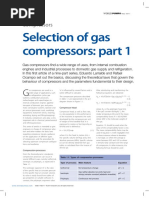 Selection of Gas Compressors