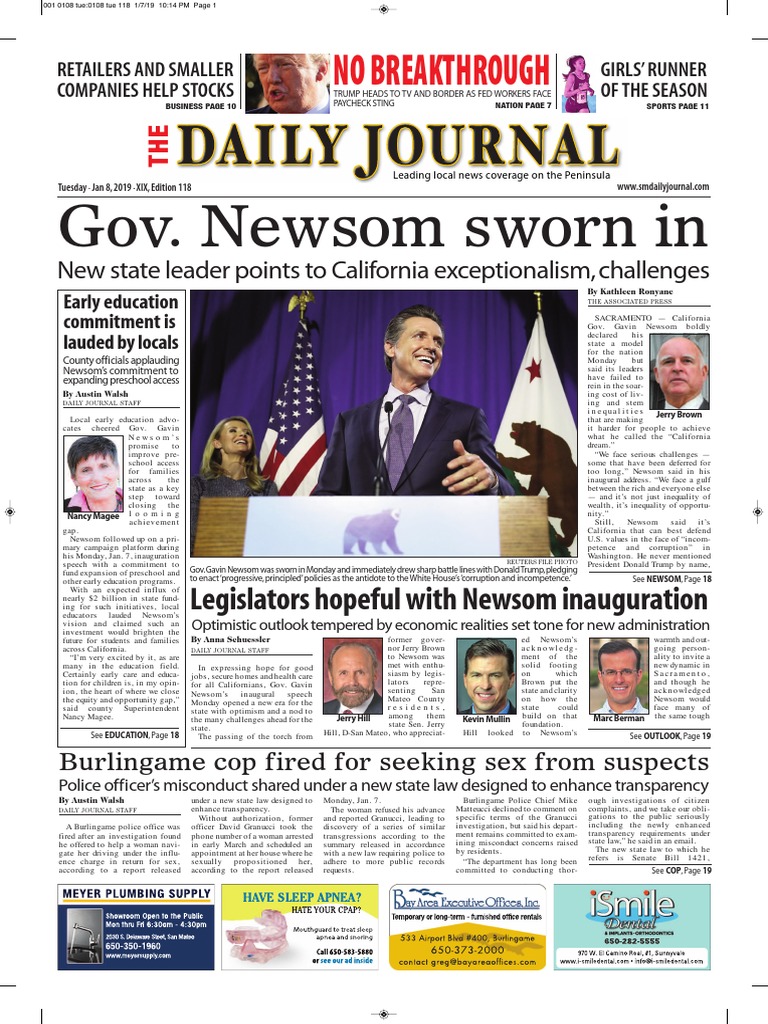 San Mateo Daily Journal 01 08 19 Edition PDF Violence