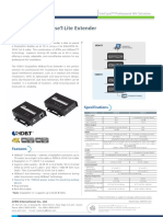 Displayport Hdbaset-Lite Extender: Specifi Cations