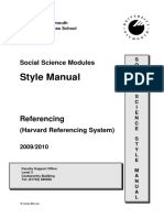 Style Manual: Referencing
