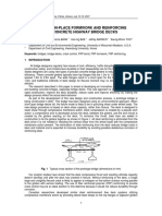 Formwork & Reinforcing of Highway Bridge Decks