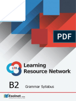 B2 Grammar Syllabus and Exercises For The LRN
