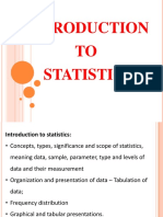 Introduction To Statistics