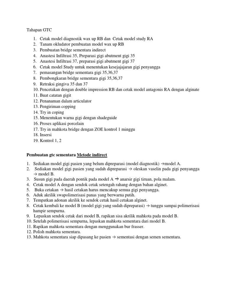GTC Tahapan | PDF