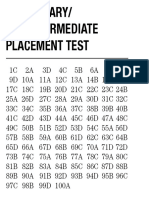 Elementary/ Pre-Intermediate Placement Test