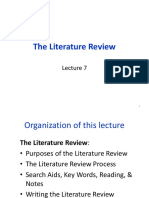 Lecture7 the Literature Review Chap7