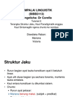 Struktur Jaku, Kaul Paradigmatik dan Sintagmatik