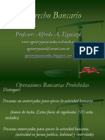 Operaciones Prohibidas A Las Entidades Financieras - Derecho Bancario Argentino - PPT de Apoyo Dictado de Clases